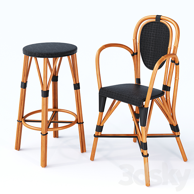 French Bistro Chair And Barstool, French Bistro Style Bar Stools