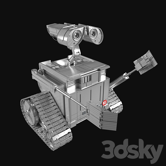 3d Models Toy Silver Wall E
