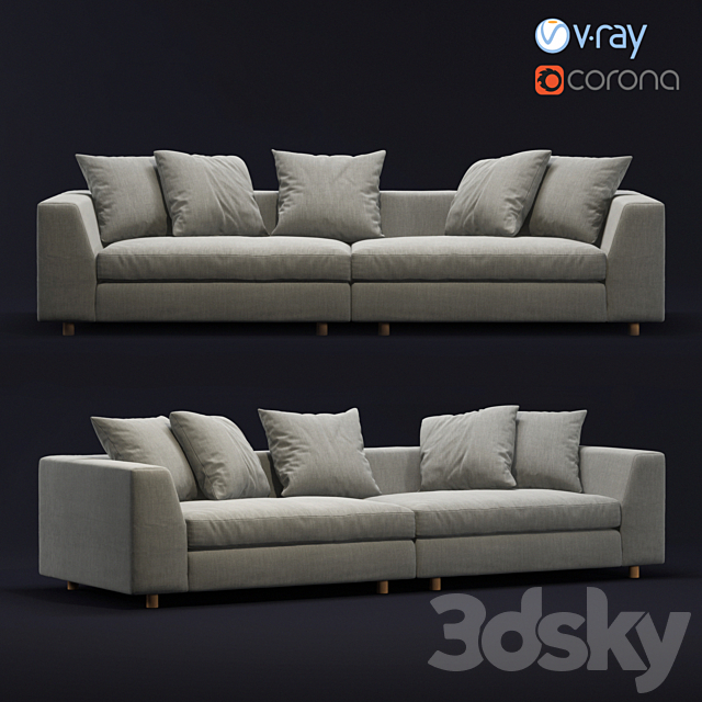 3d Models Sofa Loft Sofa