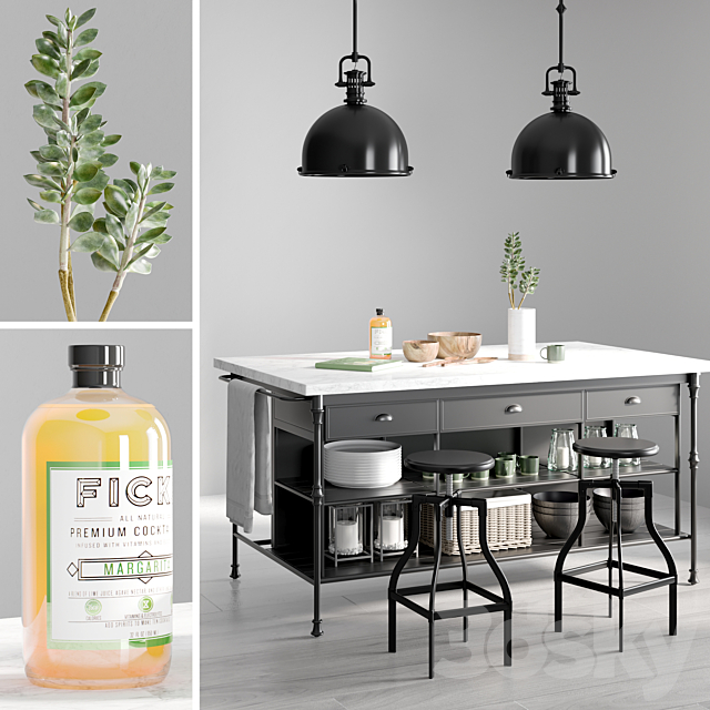 3d Models Other Kitchen Accessories Kitchen Island 2