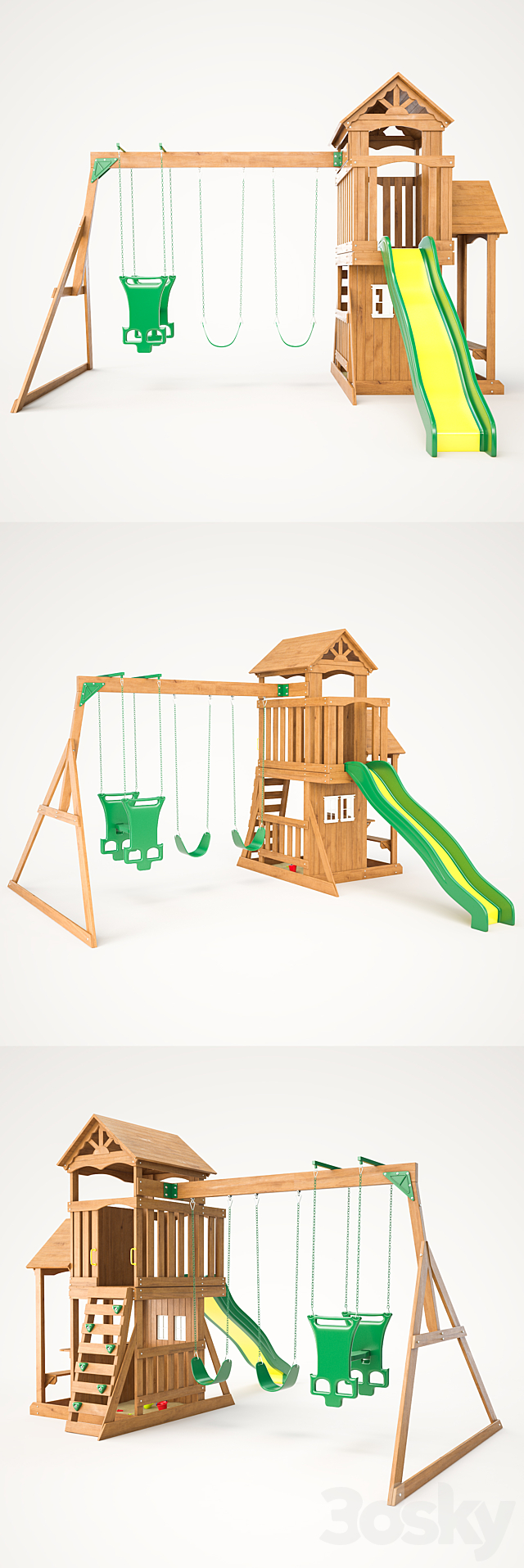 tanglewood wooden swing set