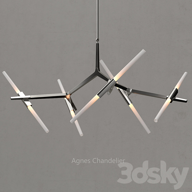 3d Models Chandelier Agnes Chandelier 10 Lights Silver