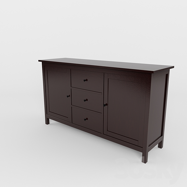 3d Models Sideboard Chest Of Drawer Ikea Hemnes Sideboard
