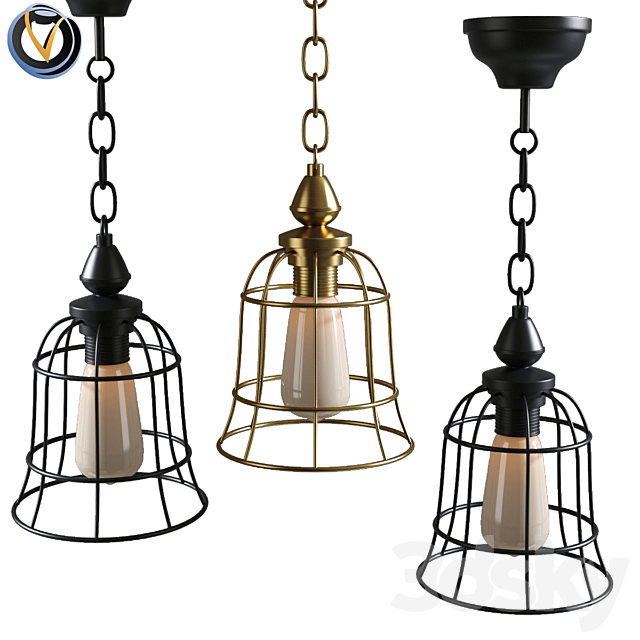 Rustic Lighting Kitchen Chandelier Cage Pendant Light 3d Models Rustic Lighting Kitchen Chandelier Cage, Chandelier Cage Light