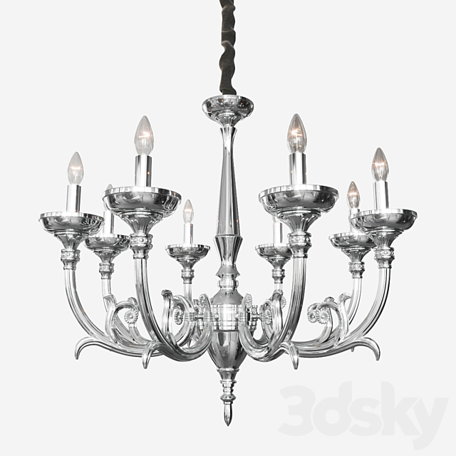 Ideal Lux Lancelot Sp8 Pendant Light 3d Models Ideal Lux Lancelot Sp8 Pendant Light, Velvet Chandelier Cord Cover Black