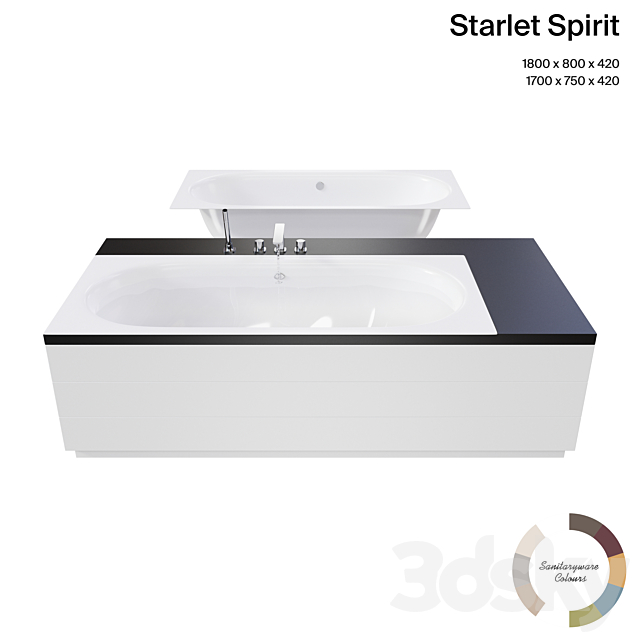 3d Models Bathtub Bette Starlet Spirit