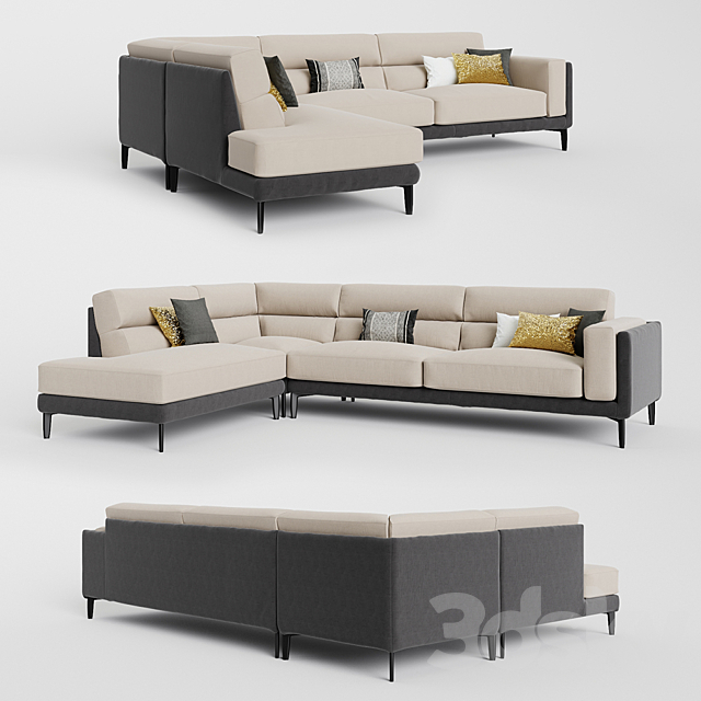 3d Models Sofa Colombini Casa Karl Sofa