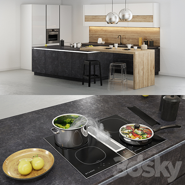 3d Models Kitchen Nolte Kuchen Beton