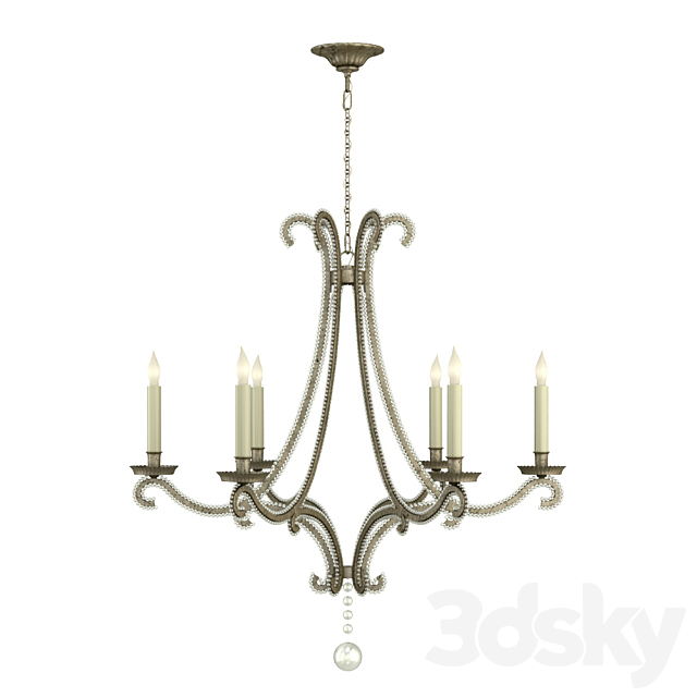 3d Models Ceiling Light Ef Chapman Oslo Gilded Iron With Wax