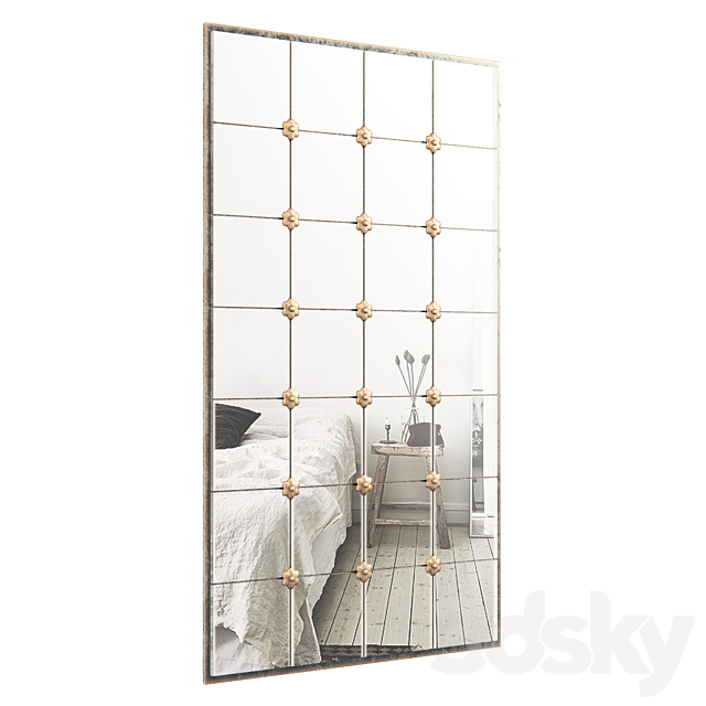 3d Models Mirror Antique Mirror Eichholtz Cedar 110692