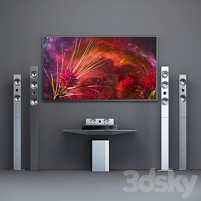 3d Models Tv Home Theater Samsung Ht F9750w Tv Samsung Frame