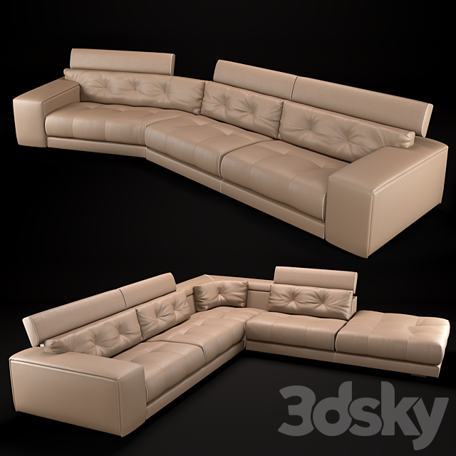 Sectional Leather Sofa Factory Gamma, Gamma Leather Furniture