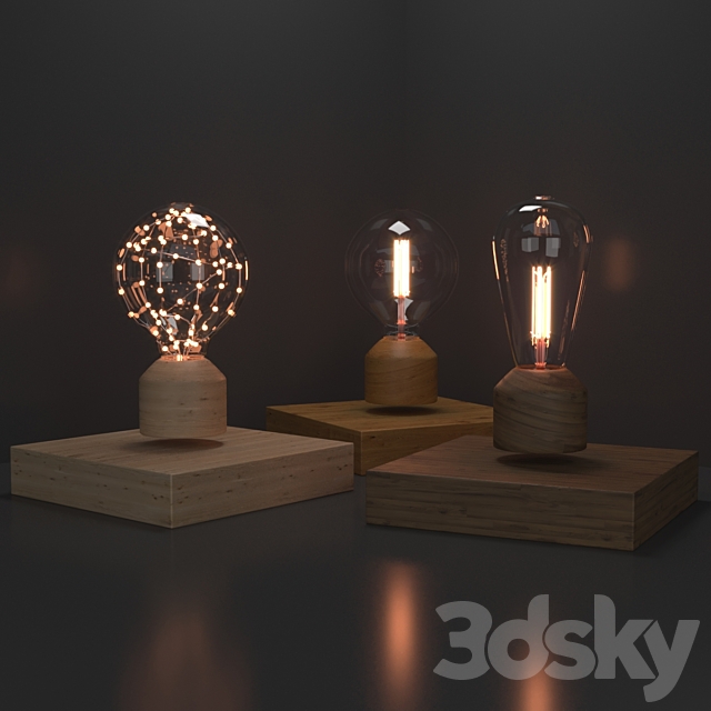 3d Models Table Lamp Lesvet Cosmic Classic Lumen