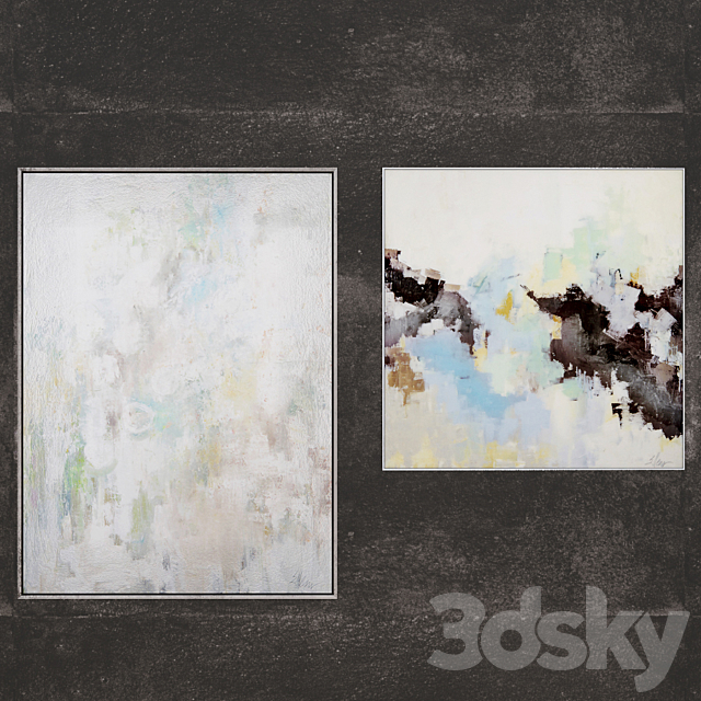 3d Models Frame Paintings John Richard Collection Set 2