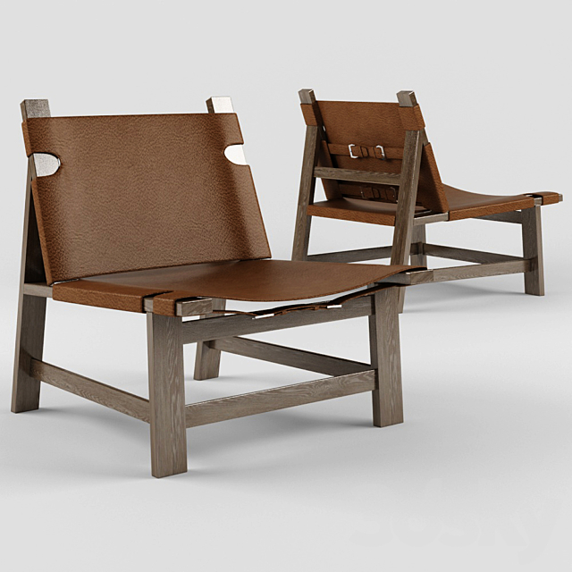 3d Models Arm Chair Rh Soren Leather Chair