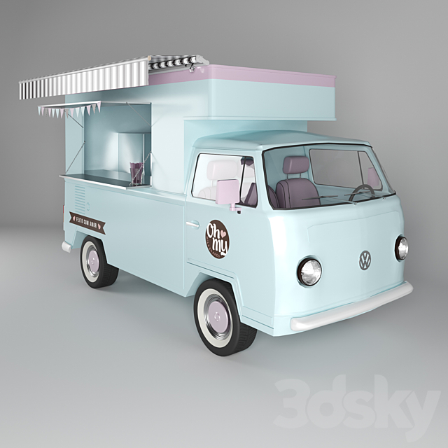 3d Models Transport Food Truck