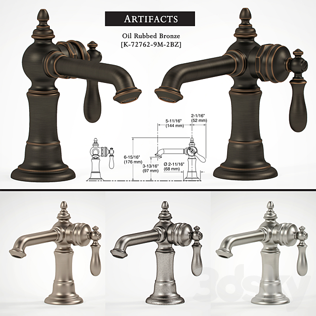 3d Models Faucet Kohler Artifacts Bathroom Sink Faucets 2