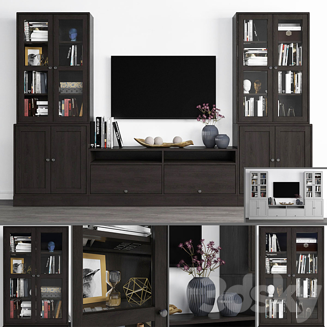 3d Models Tv Wall Tv Cabinet Havsta Havsta