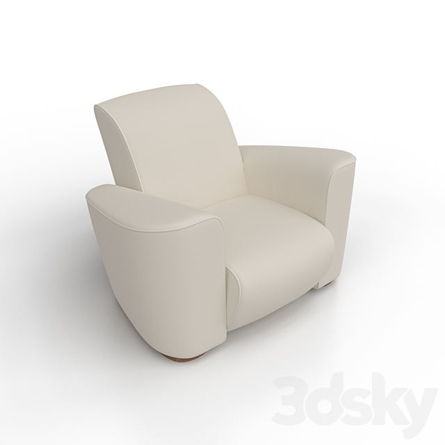 3d Models Arm Chair Pair Of Art Deco Style Club Chairs By