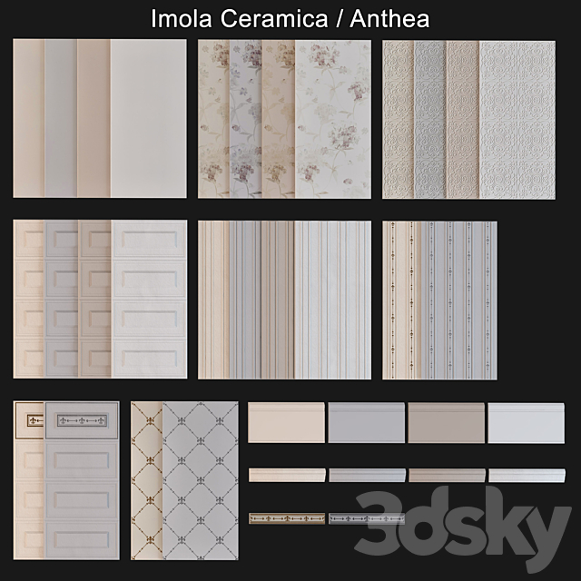 3d Models Tile Anthea Imola Ceramica