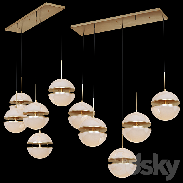 3d Models Chandelier Eichholtz Hanging Lamp Spiridon 5 Light