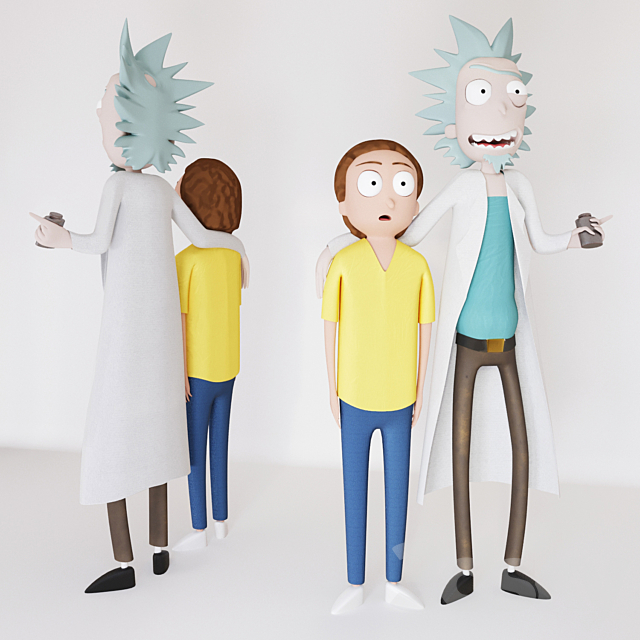 3d Models Toy Rick And Morty