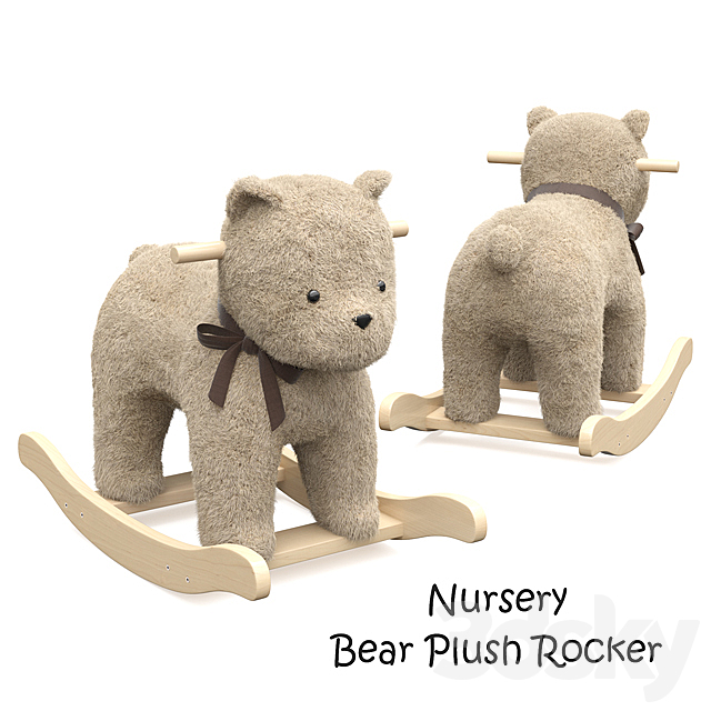 plush bear rocker