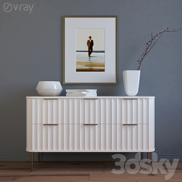 3d Models Sideboard Chest Of Drawer West Elm Vivien 6