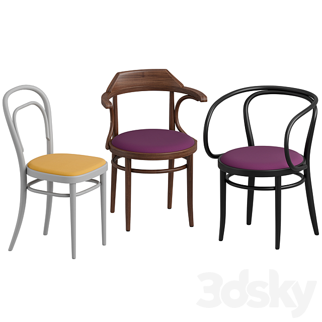 3d Models Chair Thonet Chairs 209p 214p 233p Upholstery