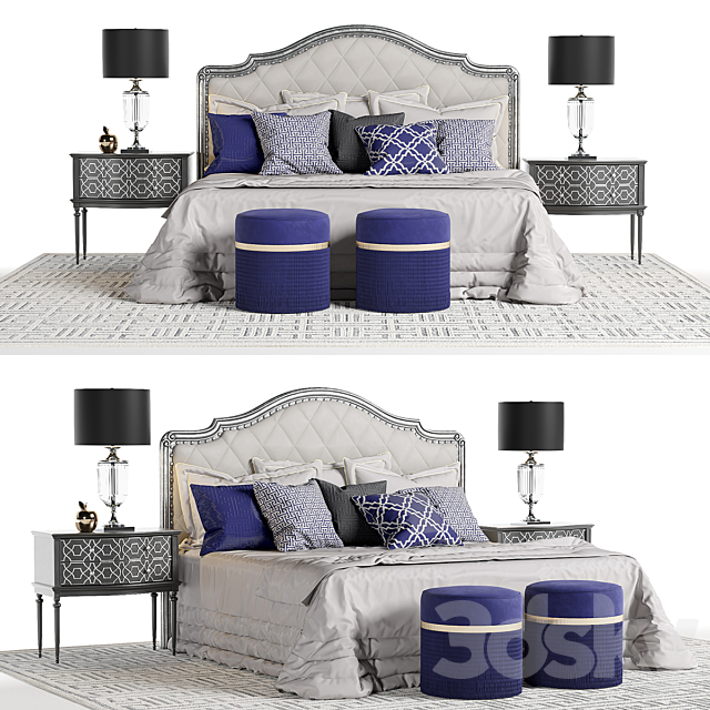 3d Models Bed Bed Marge Carson Rivoli