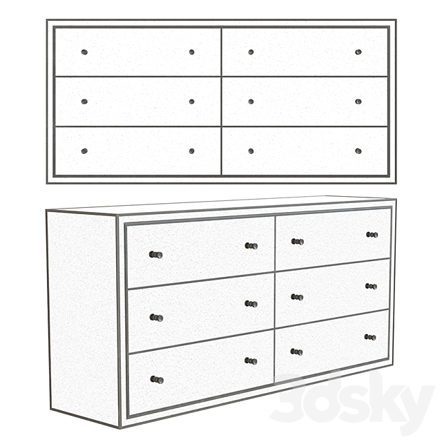 3d Models Sideboard Chest Of Drawer Rh Strand Mirrored 6