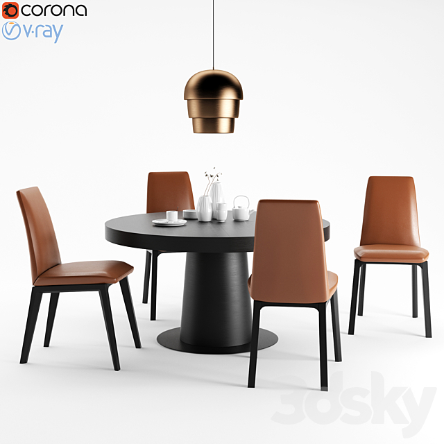 3d Models Table Chair Boconcept Granada Lausanne