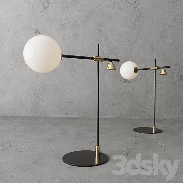 3d Models Table Lamp Crane, Crane Table Lamp