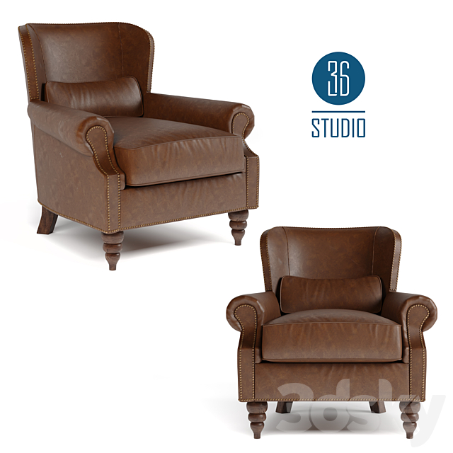 3d Models Arm Chair Om Leather Chair Model S01701 From Studio 36