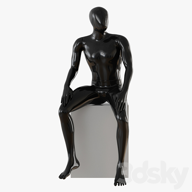 3d Models Shop Abstract Male Mannequin Sitting 03