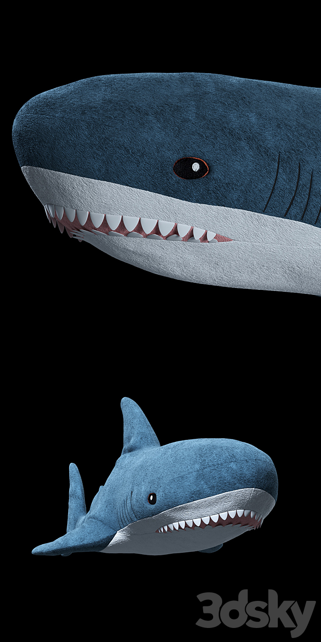 3d Models Toy Ikea Blahaj