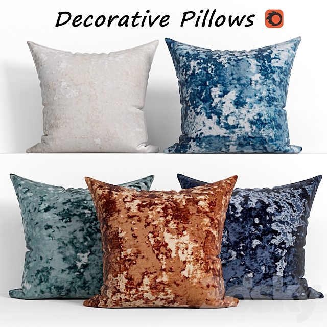 3d Models Pillows Decorative Pillows Set 147 West Elm