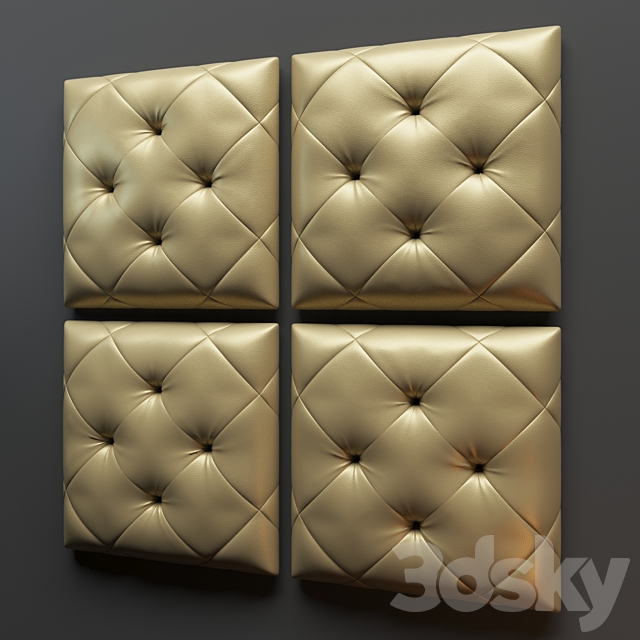 3d models: Other decorative objects - Soft wall panel ...