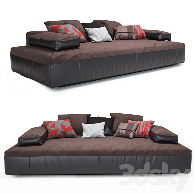 3d Models Sofa Desiree Divani Glow In