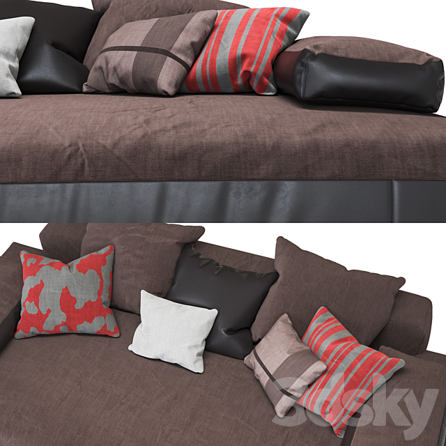 3d Models Sofa Desiree Divani Glow In