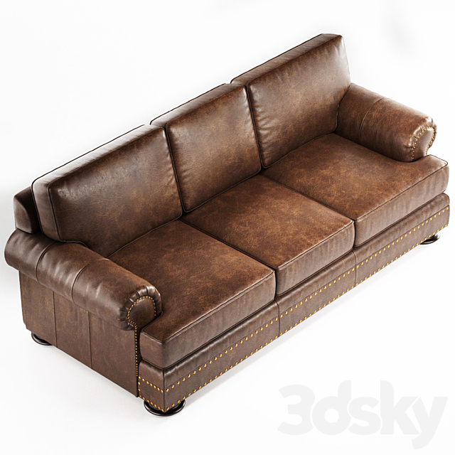 3d Models Sofa Foster By, Bernhardt Furniture Foster Leather Sofa