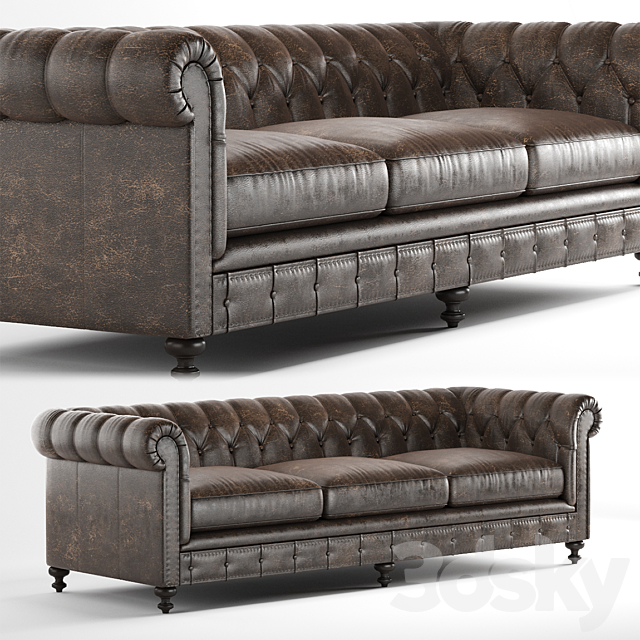 London Club Sofa By Bernhardt Furniture, Bernhardt Leather Furniture
