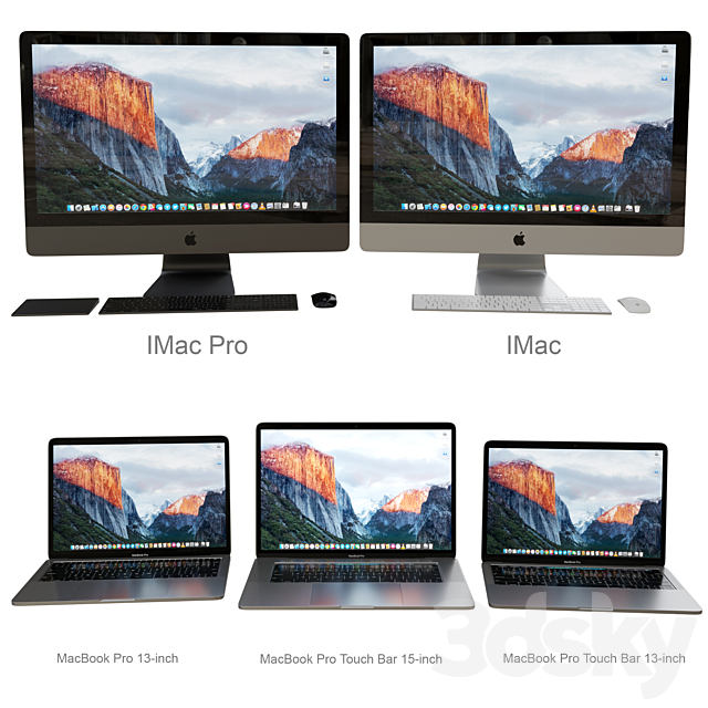 3d Models Pc Other Electronics Apple Collection