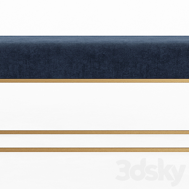 3d Models Other Soft Seating Box Frame Upholstered Bench