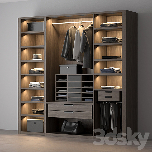 3d Models Wardrobe Display Cabinets Poliform