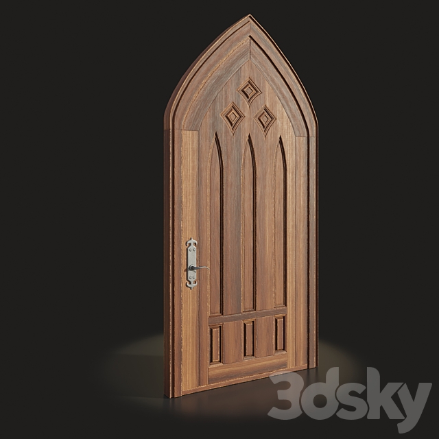 Gothic door - Doors - 3D Models