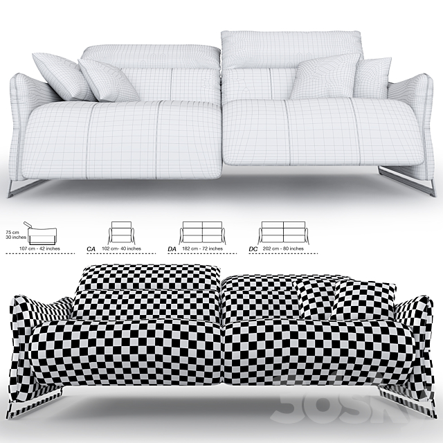 3d Models Sofa Chateau D 39 Ax Monaco