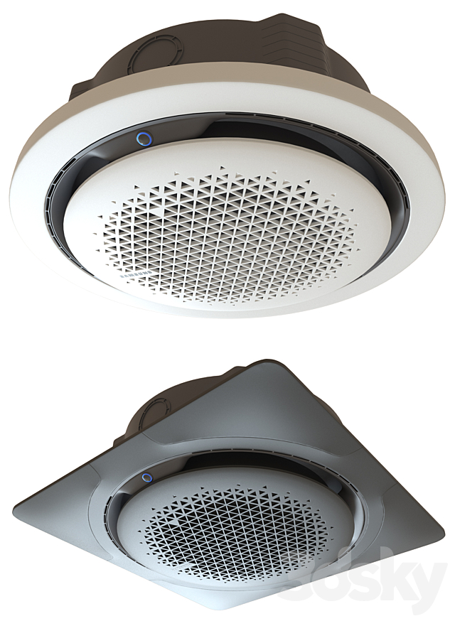 3d Models Household Appliance Samsung 360 Cassette Air Conditioner