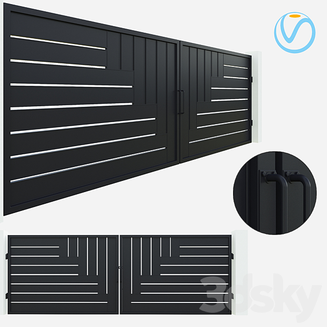3d models Fence Gate 01