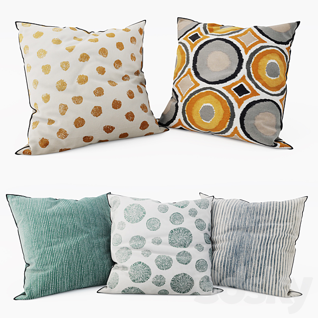 3d Models Pillows Ikea Decorative Pillows Set 13